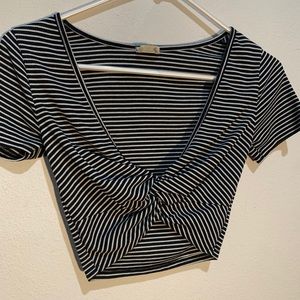 Womens Croptop tie shirt